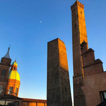 Asinelli Panoramic Rooftop, In Front Of The Two Towers * Bologna